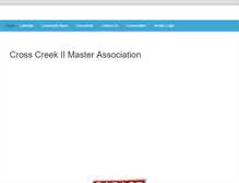 Tablet Screenshot of crosscreekma.com